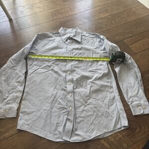 Brooks Brothers 1818 Regent Fit No-Iron Blue White Long Sleeve Button 16.5 - 6/7